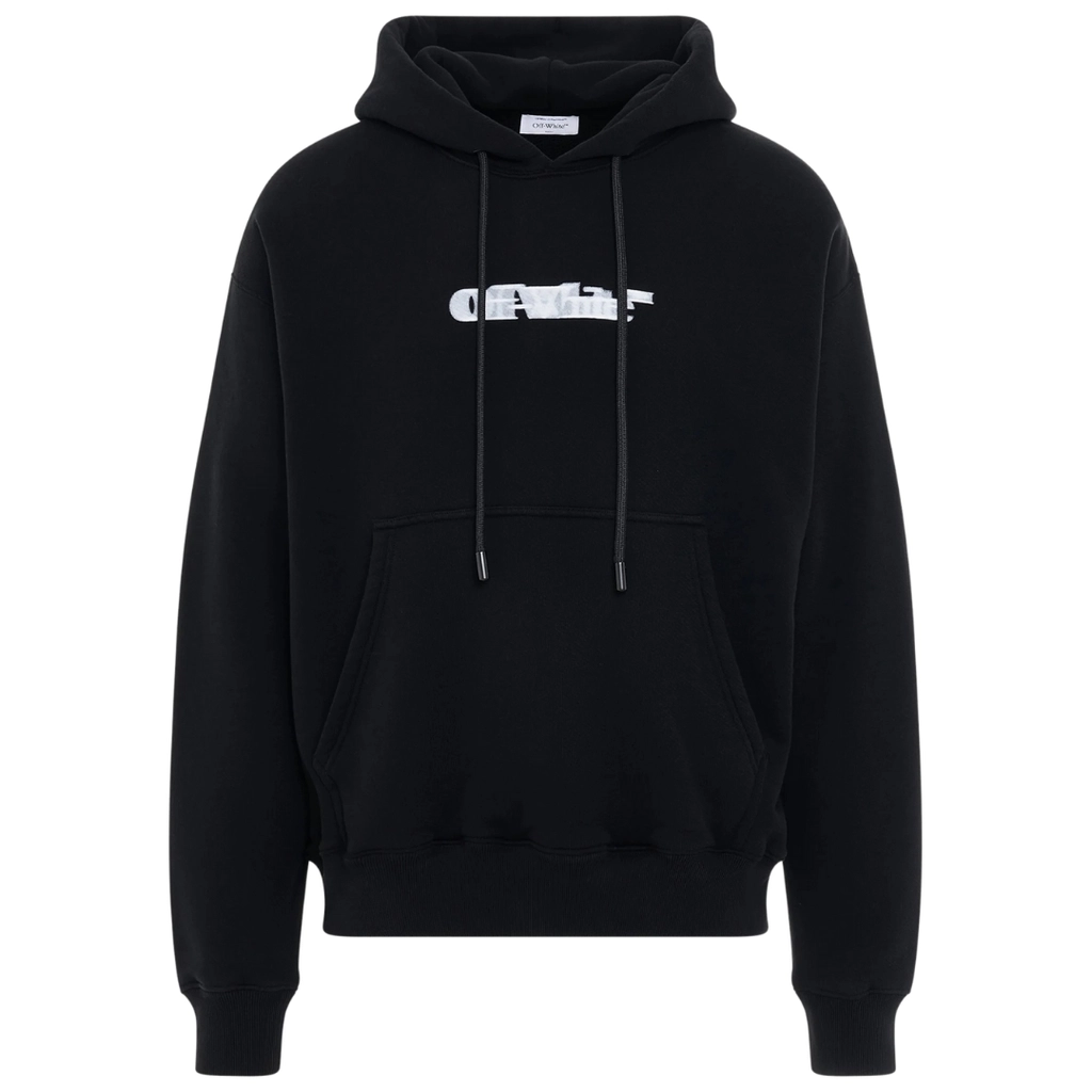 Off White Mens Sliding Book Black Skate Hoodie Cotton - Size 2XL